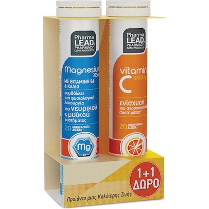 Магний с витамином С 6 20 шипучих таблеток - 1000 мг со вкусом апельсина Pharmalead
Магний с витамином С 6 20 шипучих таблеток - 1000 мг со вкусом апельсина Pharmalead