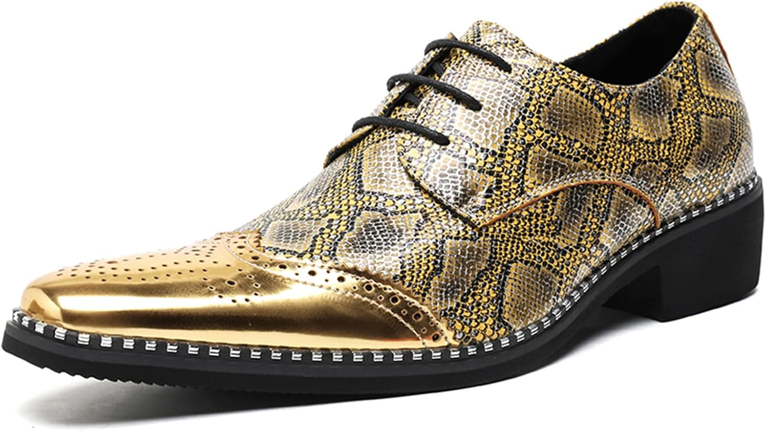 Мужские оксфорды из натуральной кожи с узором под змею, на шнуровке, с массивным каблуком, металлическим заостренным носком и золотыми акцентами, легкие мягкие дерби для официальных свадеб, вечеринок, торжественных событий и ночной жизни Tixewsj...
Мужские оксфорды из натуральной кожи с узором под змею, на шнуровке, с массивным каблуком, металлическим заостренным носком и золотыми акцентами, легкие мягкие дерби для официальных свадеб, вечеринок, торжественных событий и ночной жизни Tixewsj...