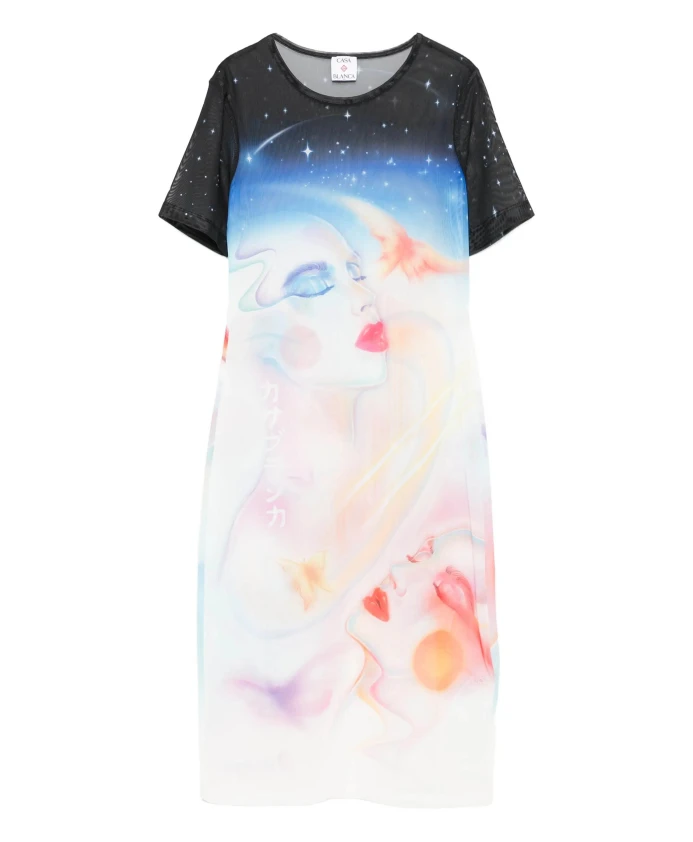 Платье из сетчатой ткани "Галактическая связь" синего цвета Casablanca, синий
Платье из сетчатой ткани "Галактическая связь" синего цвета Casablanca, синий