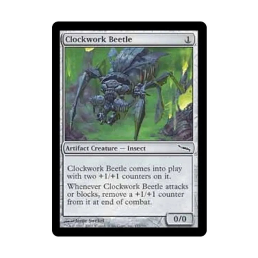 CCG Заводной жук (С) (Фольга), MTG - Mirrodin
CCG Заводной жук (С) (Фольга), MTG - Mirrodin