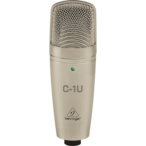 USB-Конденсаторный микрофон Behringer C-1U с большой диафрагмой
USB-Конденсаторный микрофон Behringer C-1U с большой диафрагмой