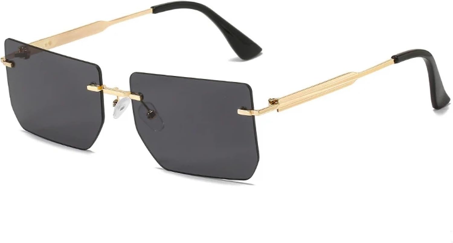 Безободковые металлические солнцезащитные очки для мужчин и женщин, модные винтажные солнцезащитные очки для активного отдыха и вождения, защита от УФ-излучения UV400 MWTSYSQ, Gold Gray
Безободковые металлические солнцезащитные очки для мужчин и женщин, модные винтажные солнцезащитные очки для активного отдыха и вождения, защита от УФ-излучения UV400 MWTSYSQ, Gold Gray