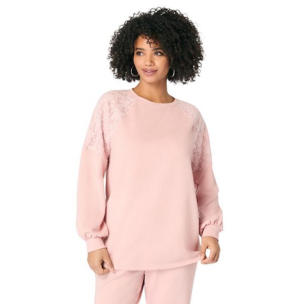 Женский свитшот plus size comfort+ с кружевными плечами Roaman'S, Mauve Blush, Розовый, Женский свитшот plus size comfort+ с кружевными плечами Roaman'S, Mauve Blush
Женский свитшот plus size comfort+ с кружевными плечами Roaman'S, Mauve Blush, Розовый, Женский свитшот plus size comfort+ с кружевными плечами Roaman'S, Mauve Blush