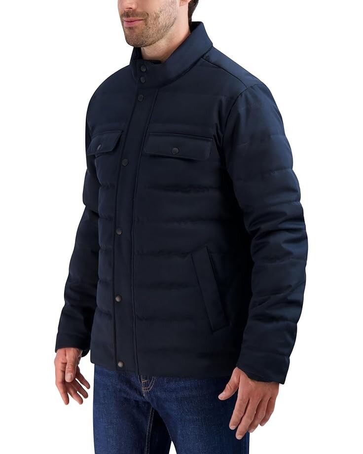 Куртка Cole Haan Quilted Heather Twill Jacket, цвет Dark Blue
Куртка Cole Haan Quilted Heather Twill Jacket, цвет Dark Blue