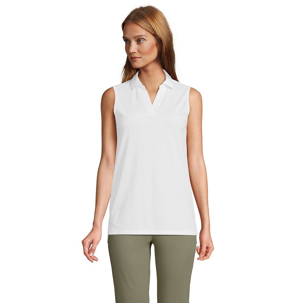 Женская рубашка поло без рукавов из пике Lands End Performance Lands' End, белый
Женская рубашка поло без рукавов из пике Lands End Performance Lands' End, белый