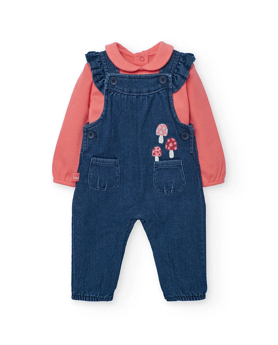 Детский комплект футболка и джинсовый комбинезон Boboli, темно-синий/оранжевый
Детский комплект футболка и джинсовый комбинезон Boboli, темно-синий/оранжевый