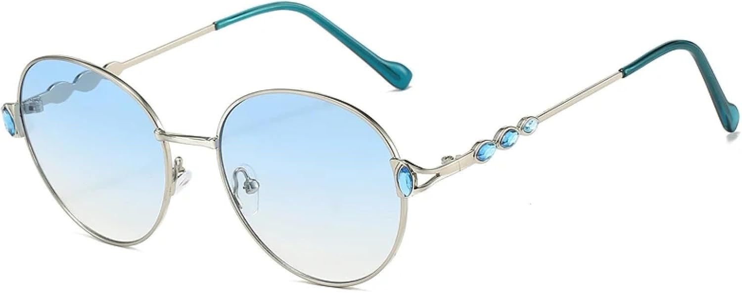 Солнцезащитные очки с защитой от УФ-излучения UV400 | Круглые градиентные линзы в металлической оправе | Яркие цветные линзы для занятий спортом на открытом воздухе и вождения DSVIGF, Silver-gradient Blue
Солнцезащитные очки с защитой от УФ-излучения UV400 | Круглые градиентные линзы в металлической оправе | Яркие цветные линзы для занятий спортом на открытом воздухе и вождения DSVIGF, Silver-gradient Blue
