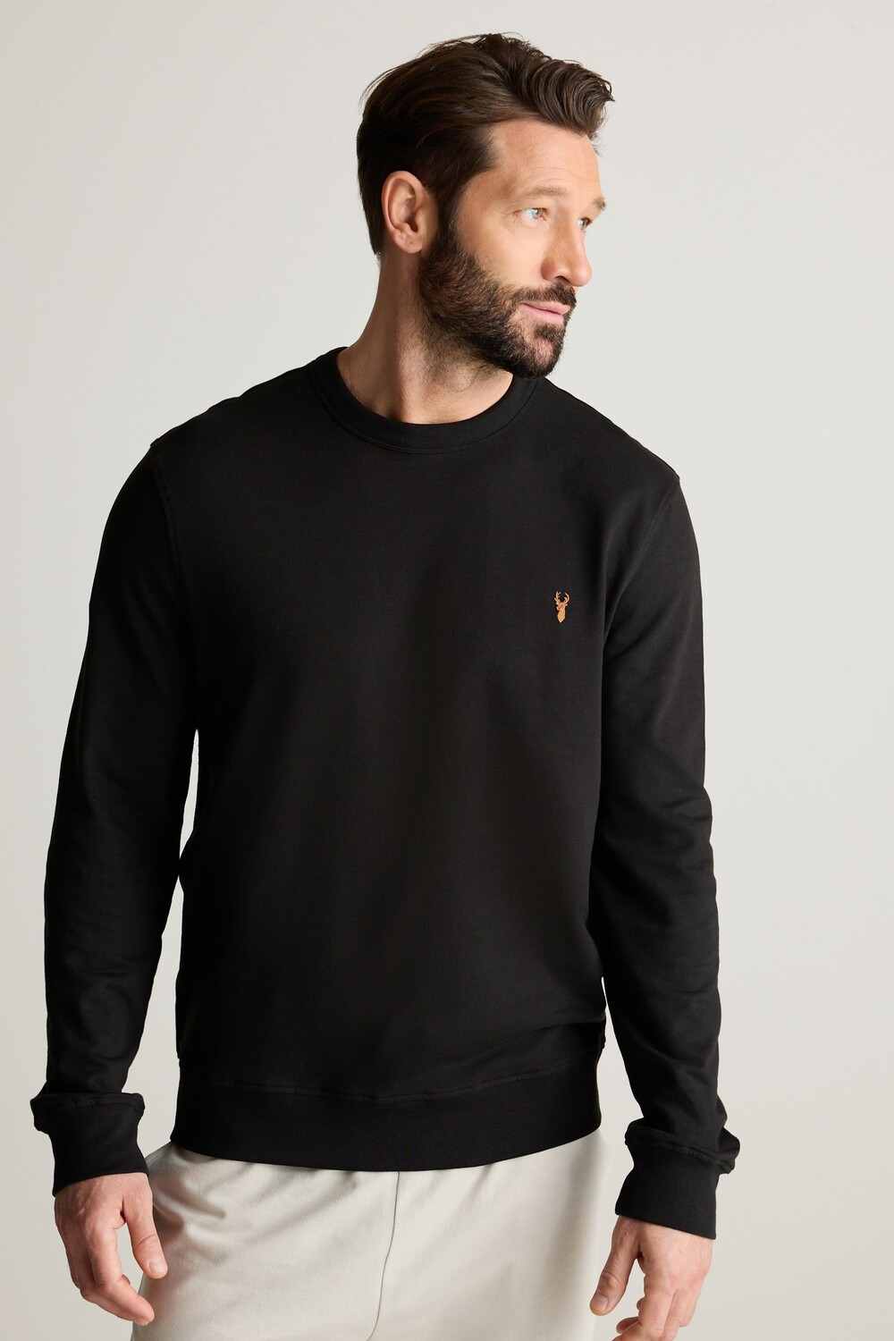 Легкий свитшот с круглым вырезом Next, черный
Легкий свитшот с круглым вырезом Next, черный