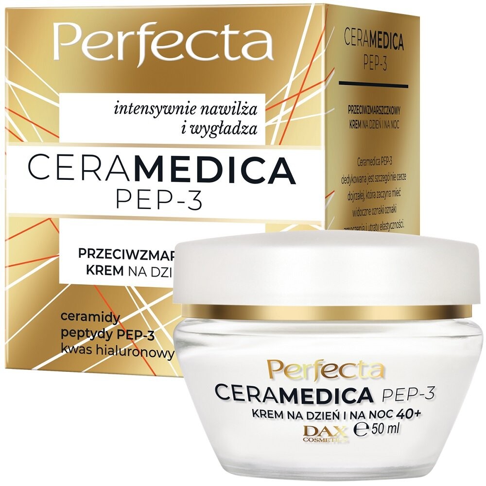 Perfecta, Ceramedica Pep-3 Дневной и ночной крем против морщин 40+, 50мл
Perfecta, Ceramedica Pep-3 Дневной и ночной крем против морщин 40+, 50мл