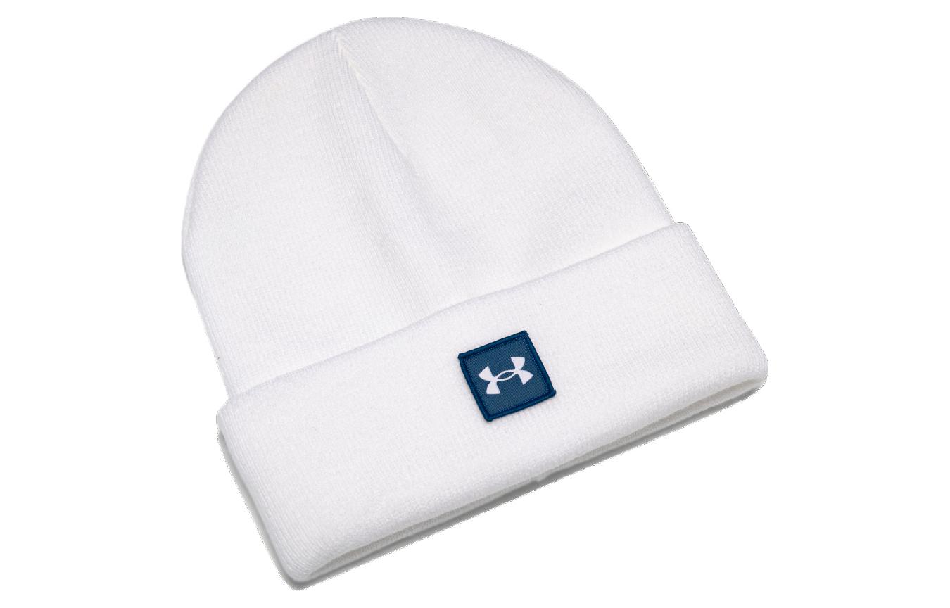Under Armour Белая мужская шапка-бини, White 
Under Armour Белая мужская шапка-бини, White
