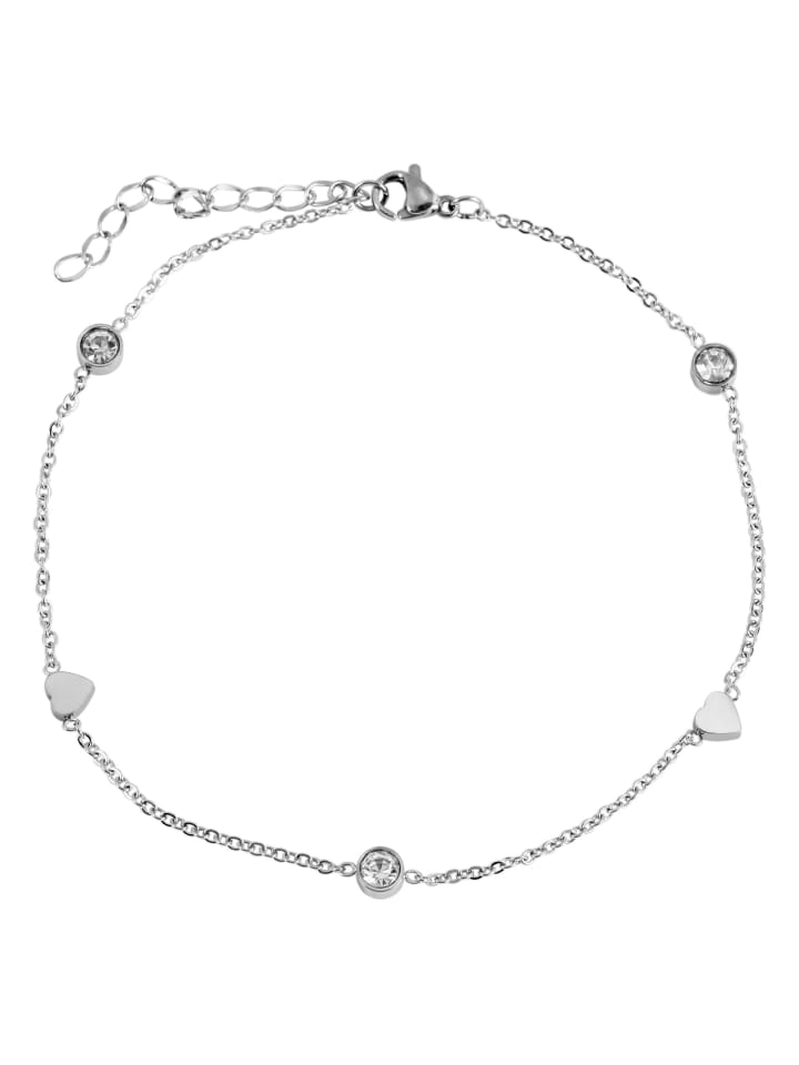 Adeliás Женский браслет на лодыжку - сердечко из нержавеющей стали серебристого цвета
Adeliás Женский браслет на лодыжку - сердечко из нержавеющей стали серебристого цвета