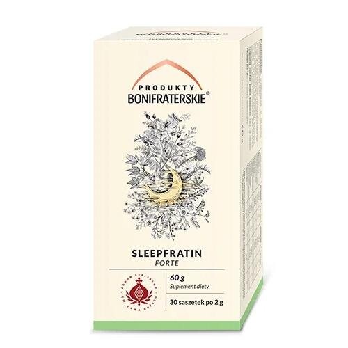 Produkty Bonifraterskie, Слипфратин Форте, 30 пакетиков.
Produkty Bonifraterskie, Слипфратин Форте, 30 пакетиков.