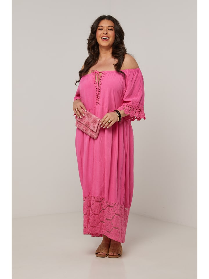 Длинное платье Curvy Lady, розовый 
Длинное платье Curvy Lady, розовый