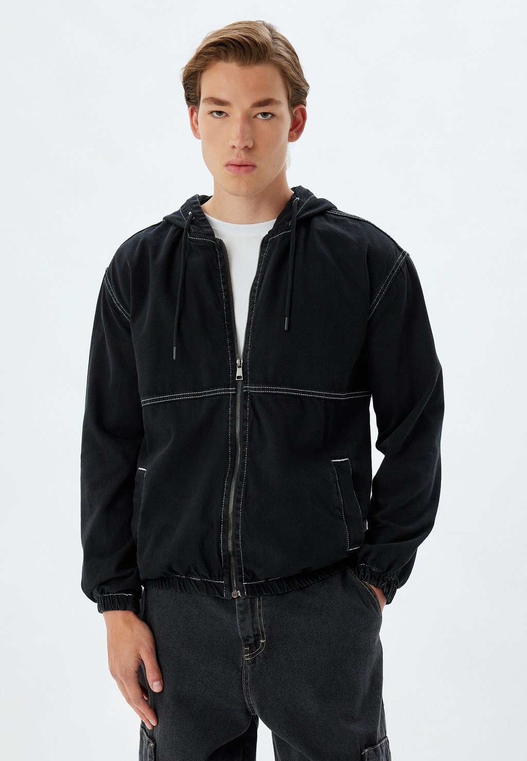 Джинсовая куртка Koton, черный
Джинсовая куртка Koton, черный