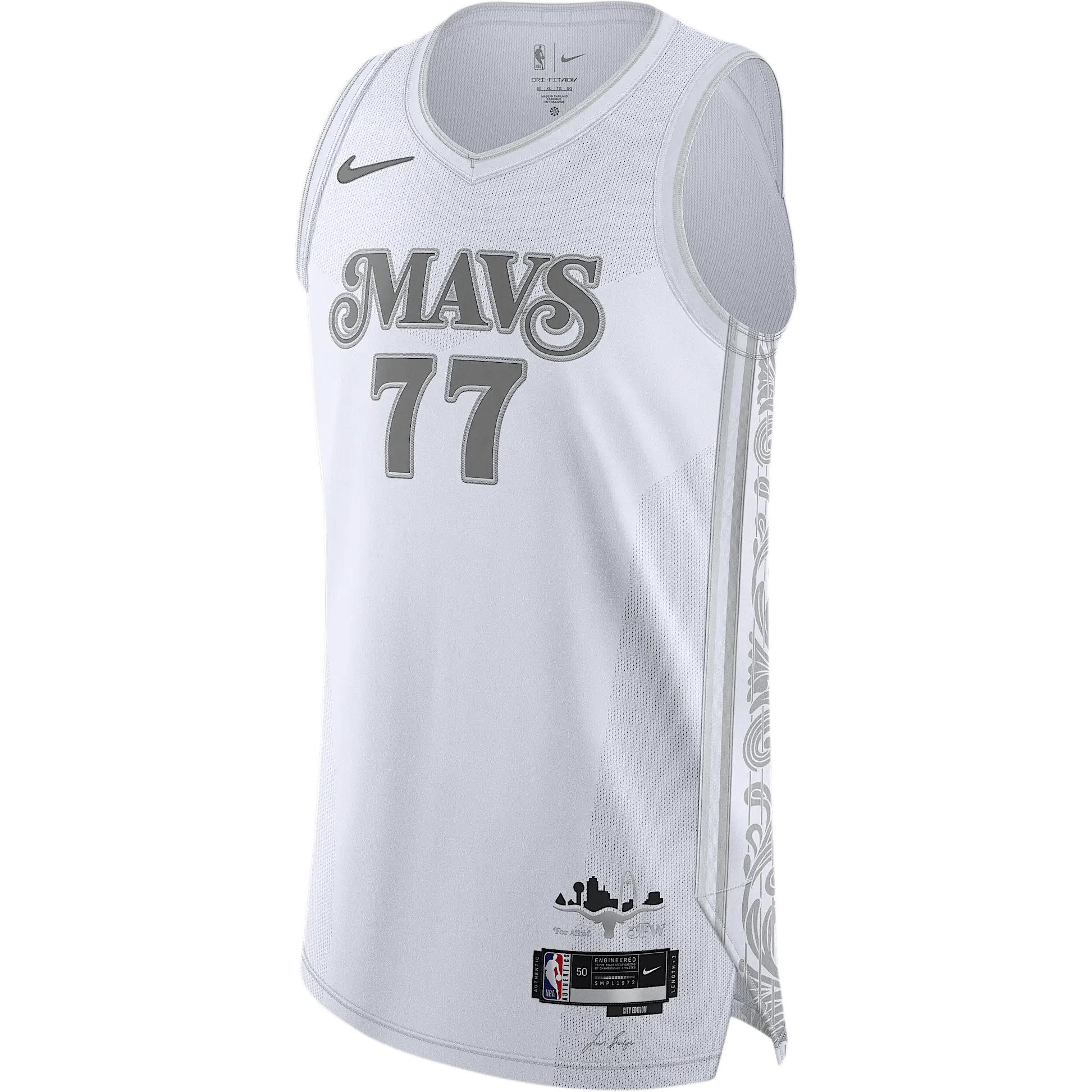 Мужская баскетбольная майка Luka Dončić Dallas Mavericks 2024/25 City Edition Dri-FIT Adv NBA Authentic Nike, белый
Мужская баскетбольная майка Luka Dončić Dallas Mavericks 2024/25 City Edition Dri-FIT Adv NBA Authentic Nike, белый