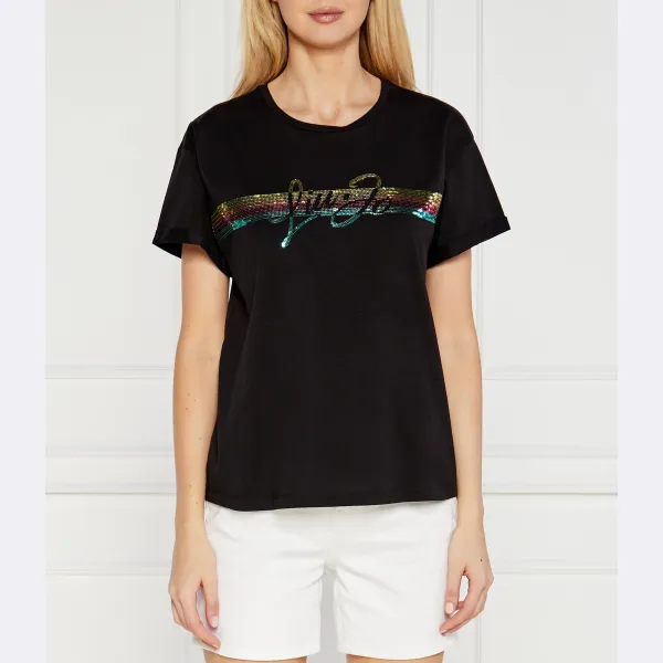 Базовая футболка стандартного кроя Liu Jo, черный
Базовая футболка стандартного кроя Liu Jo, черный