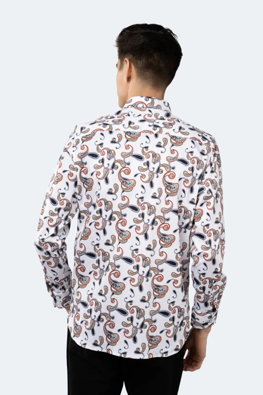 Белый и разноцветная рубашка с пейсли Luchiano Visconti, мультиколор
Белый и разноцветная рубашка с пейсли Luchiano Visconti, мультиколор