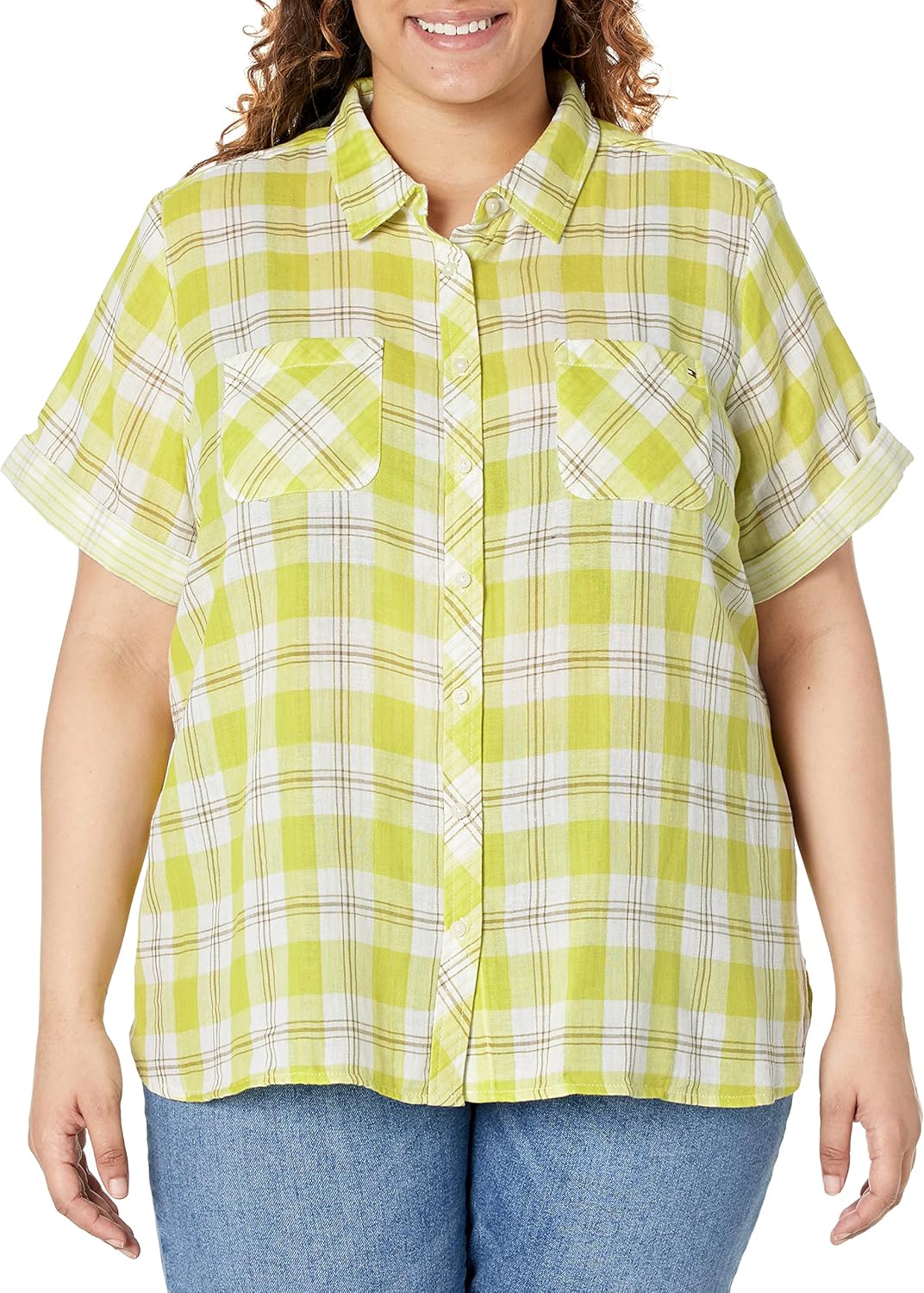 Женская рубашка с коротким рукавом Tommy Hilfiger Camp, Chartruese
Женская рубашка с коротким рукавом Tommy Hilfiger Camp, Chartruese