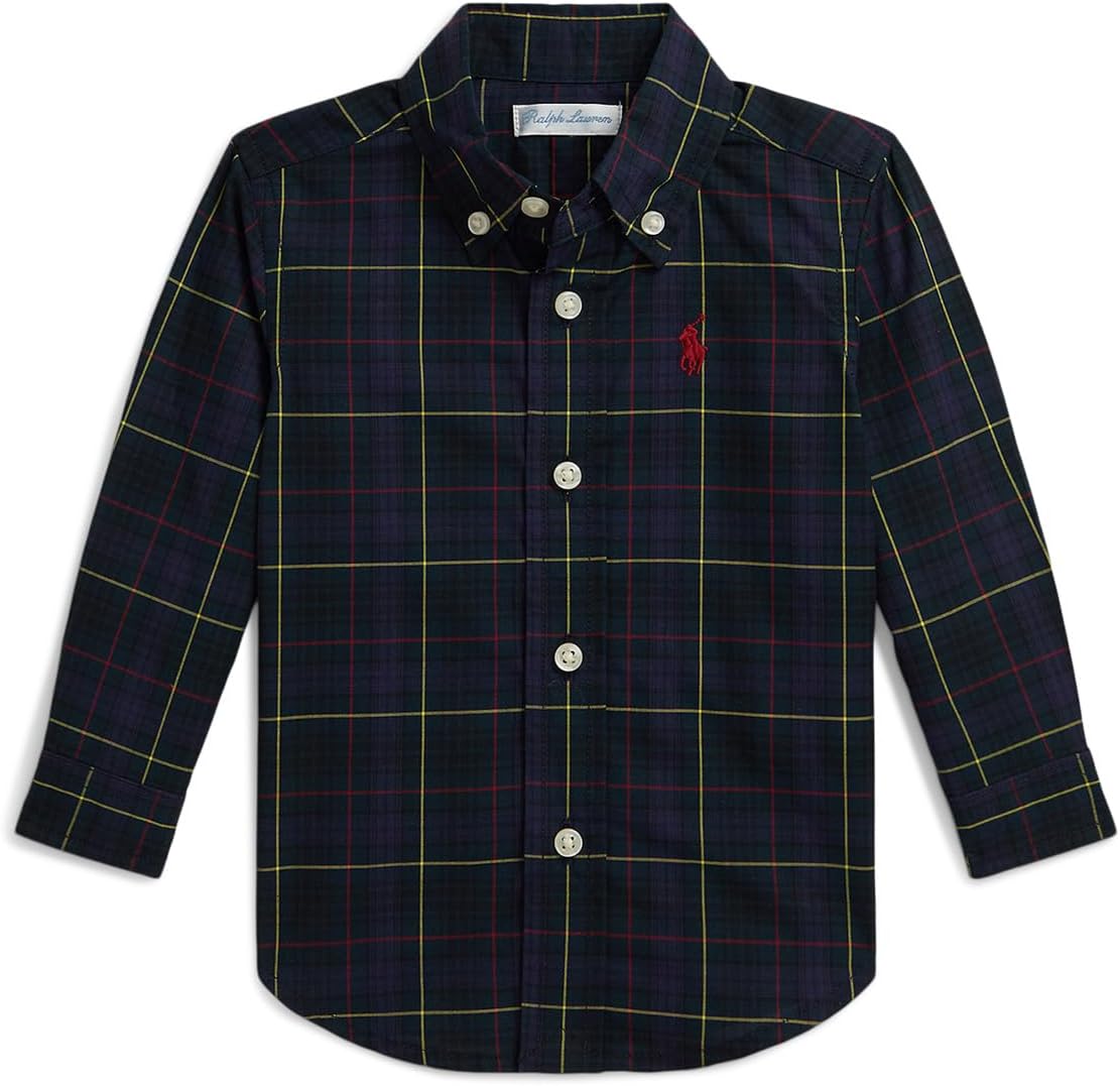 Рубашка из хлопкового поплина в клетку Polo Ralph Lauren Kids, Navy Gold Multicolor
Рубашка из хлопкового поплина в клетку Polo Ralph Lauren Kids, Navy Gold Multicolor