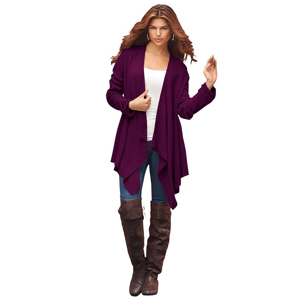 Женский кардиган больших размеров с платком и подолом Roaman's Plus Size, цвет Dark Berry
Женский кардиган больших размеров с платком и подолом Roaman's Plus Size, цвет Dark Berry