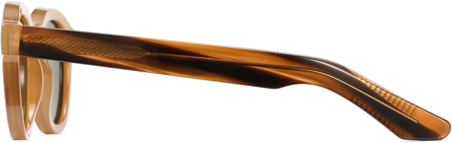 Солнцезащитные очки Cyxus для женщин и мужчин, поляризованные, ретро, круглые, винтажные, классический стиль, защита UV400, артикул P1553B01, Frame:tea+lens:green
Солнцезащитные очки Cyxus для женщин и мужчин, поляризованные, ретро, круглые, винтажные, классический стиль, защита UV400, артикул P1553B01, Frame:tea+lens:green