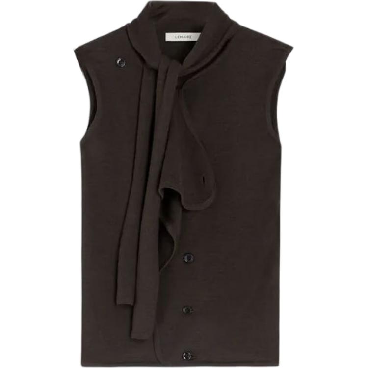 Вязаный жилет с галстуком Lemaire, черный cocoa
Вязаный жилет с галстуком Lemaire, черный cocoa