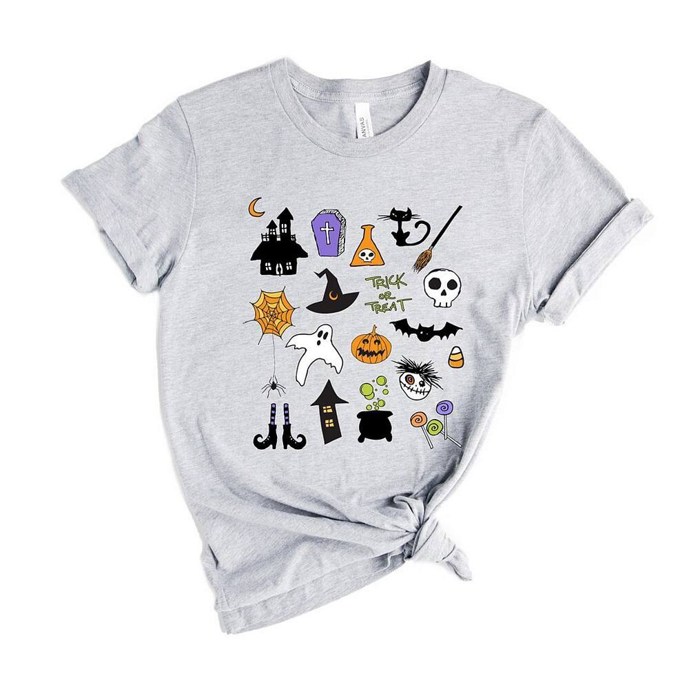 Футболка с короткими рукавами и рисунком коллажа «Хэллоуин» Simply Sage Market, цвет Heather Grey
Футболка с короткими рукавами и рисунком коллажа «Хэллоуин» Simply Sage Market, цвет Heather Grey
