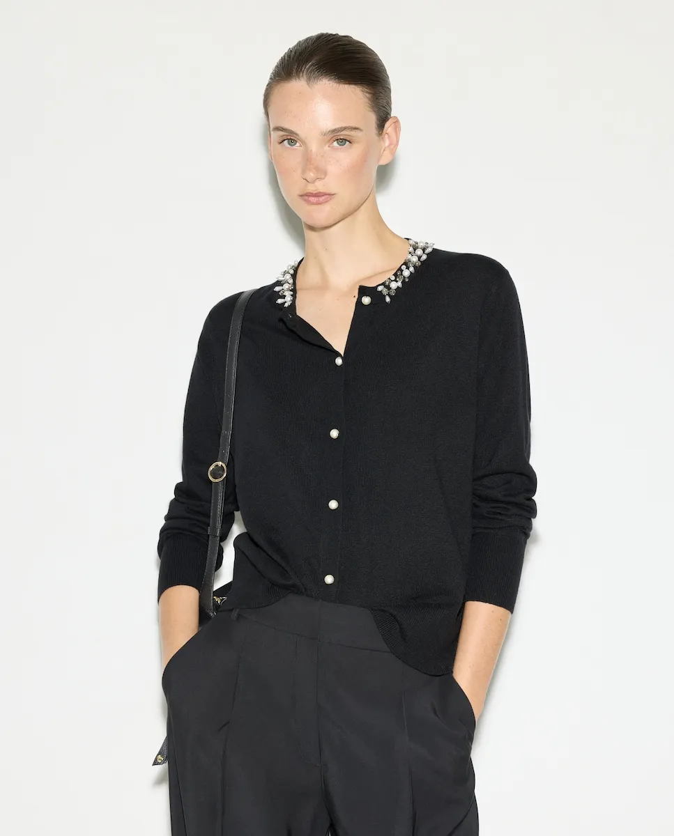 Жакет гладкий с вырезом на шее для женщин Woman El Corte Inglés, черный
Жакет гладкий с вырезом на шее для женщин Woman El Corte Inglés, черный