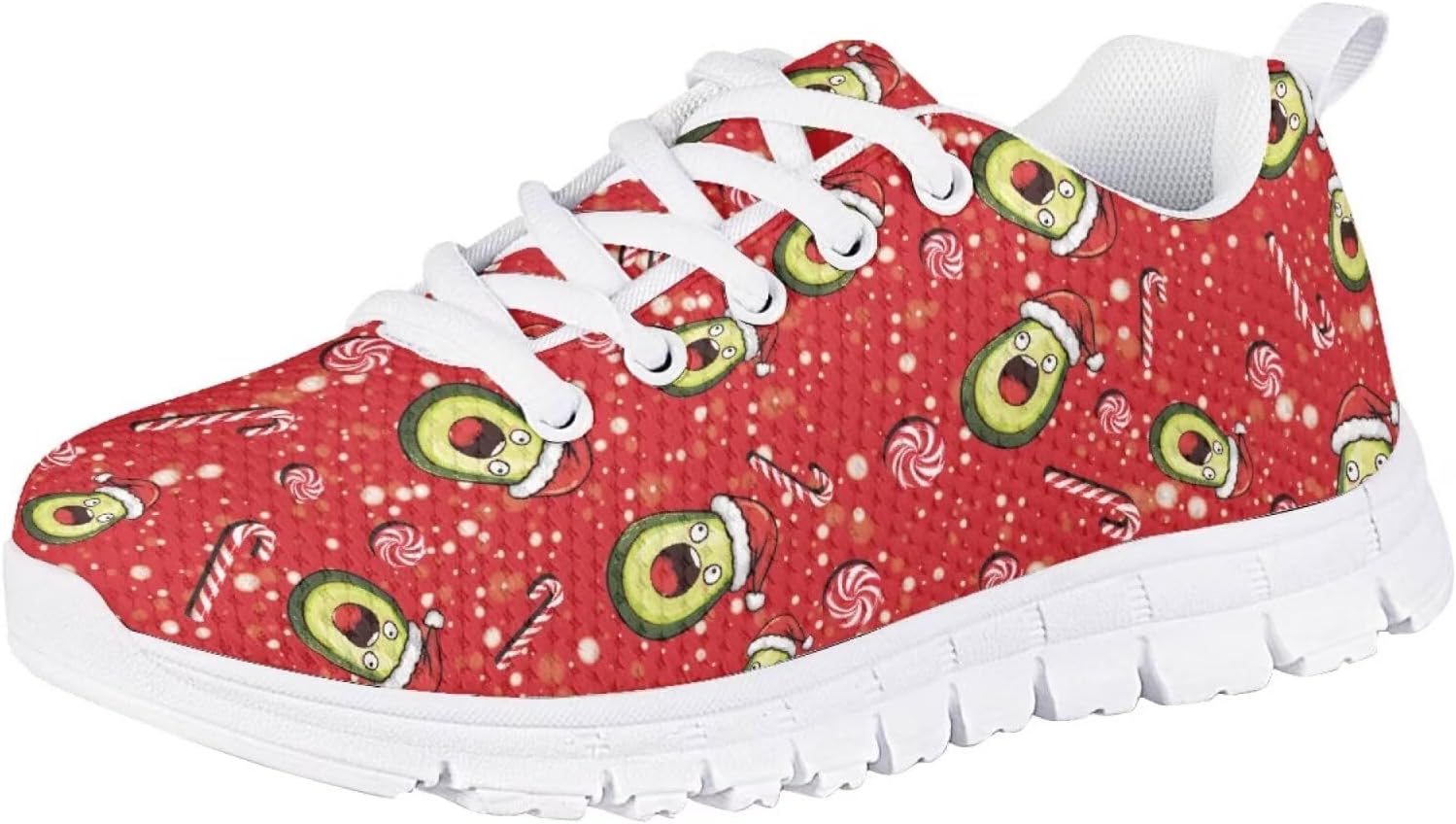 Рождественские кроссовки Forchrinse для девочек и мальчиков, легкие шнурованные ходовые кроссовки, повседневные беговые кроссовки с противоскользящей подошвой, Christmas Avocado
Рождественские кроссовки Forchrinse для девочек и мальчиков, легкие шнурованные ходовые кроссовки, повседневные беговые кроссовки с противоскользящей подошвой, Christmas Avocado