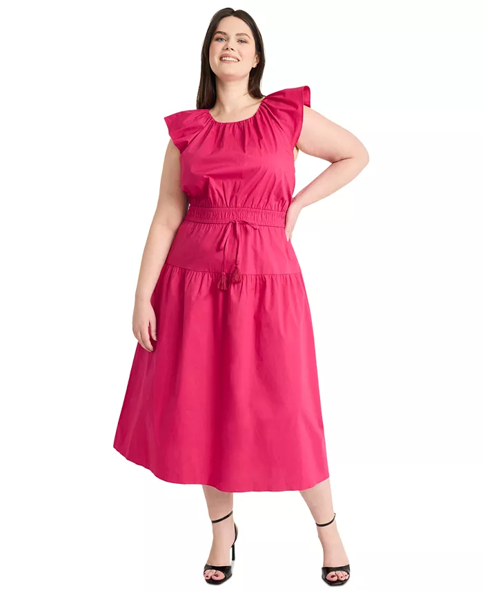 Платье миди больших размеров с присборенной талией Maggy London, розовый
Платье миди больших размеров с присборенной талией Maggy London, розовый