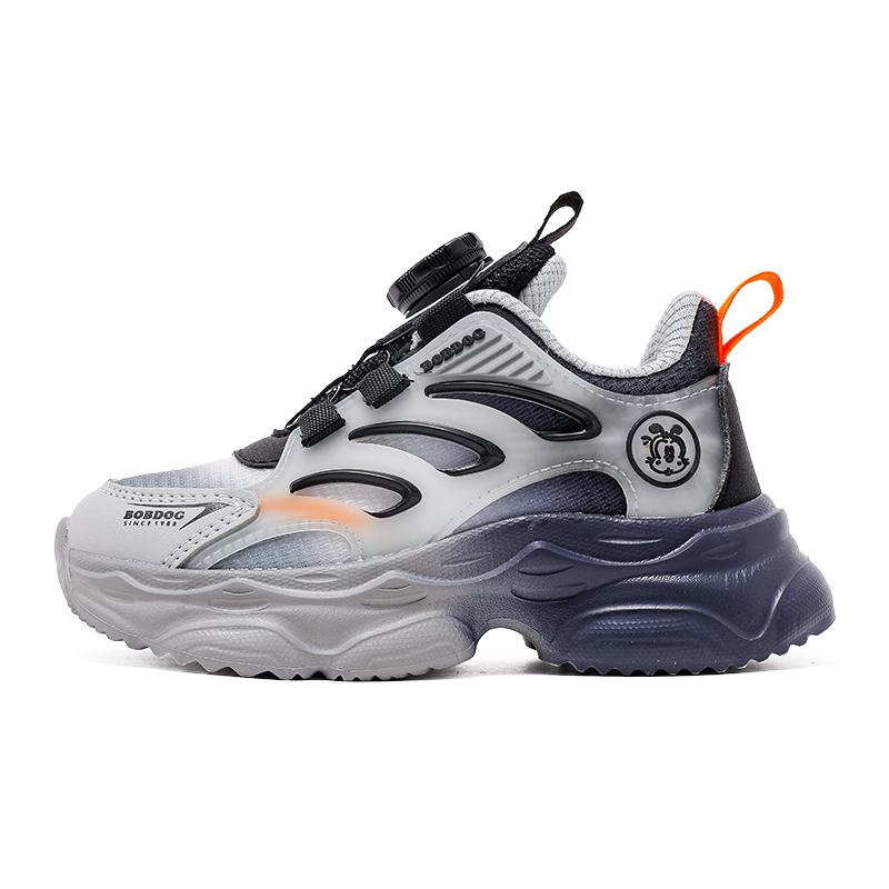 Антискользящие и износостойкие дышащие низкие детские беговые кроссовки Kids' BOBDOG, черный/светлый серый меланж
Антискользящие и износостойкие дышащие низкие детские беговые кроссовки Kids' BOBDOG, черный/светлый серый меланж