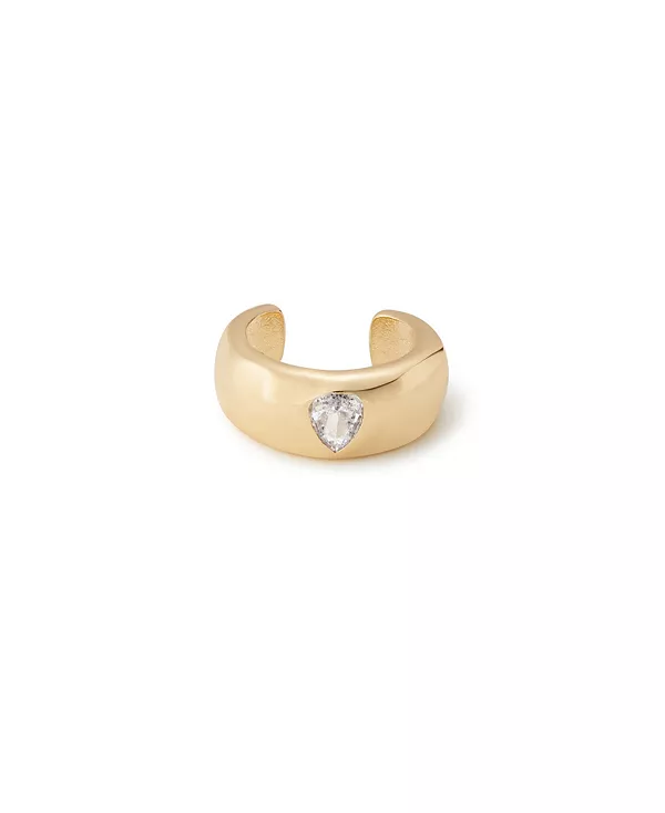 Кованая серьга-кафф с грушевидным фианитом Ettika, gold
Кованая серьга-кафф с грушевидным фианитом Ettika, gold