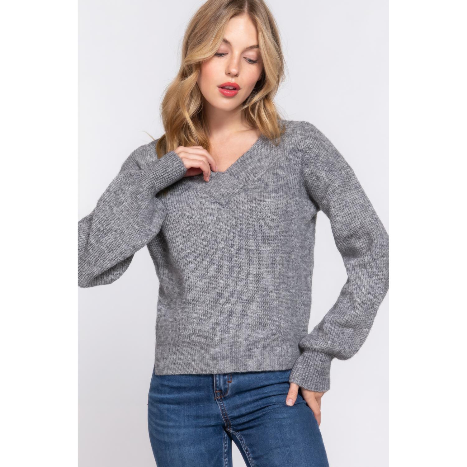 Длинный свитер Slv с двойным V-образным вырезом FASHNZFAB, цвет heather grey
Длинный свитер Slv с двойным V-образным вырезом FASHNZFAB, цвет heather grey