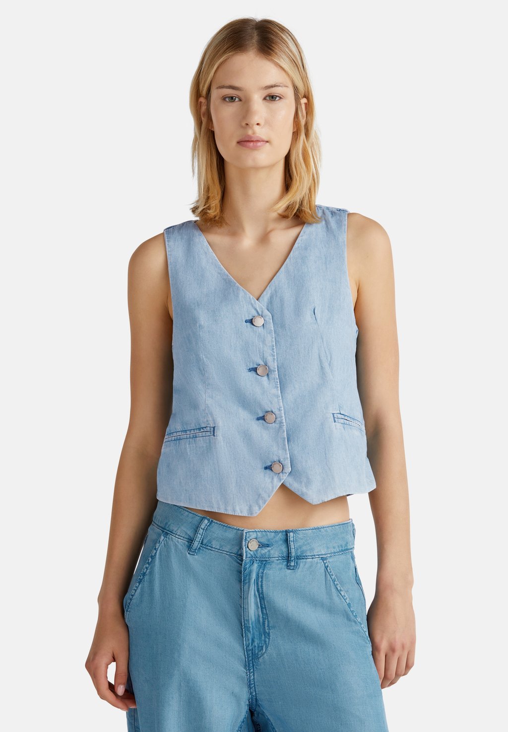 Жилет United Colors of Benetton, синий
Жилет United Colors of Benetton, синий