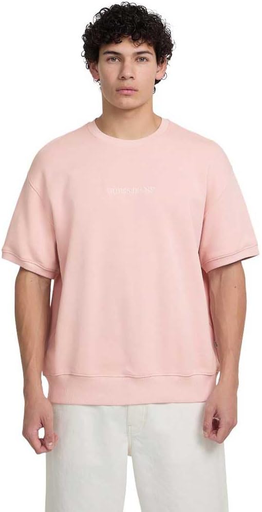 Футболка-свитер с круглым вырезом и логотипом GUESS, Blush Cotton
Футболка-свитер с круглым вырезом и логотипом GUESS, Blush Cotton