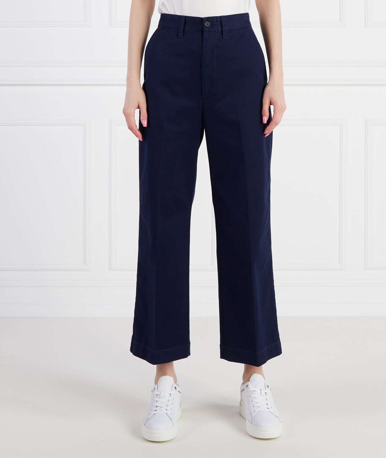 Брюки POLO RALPH LAUREN Cropped Fit, темно-синий 
Брюки POLO RALPH LAUREN Cropped Fit, темно-синий