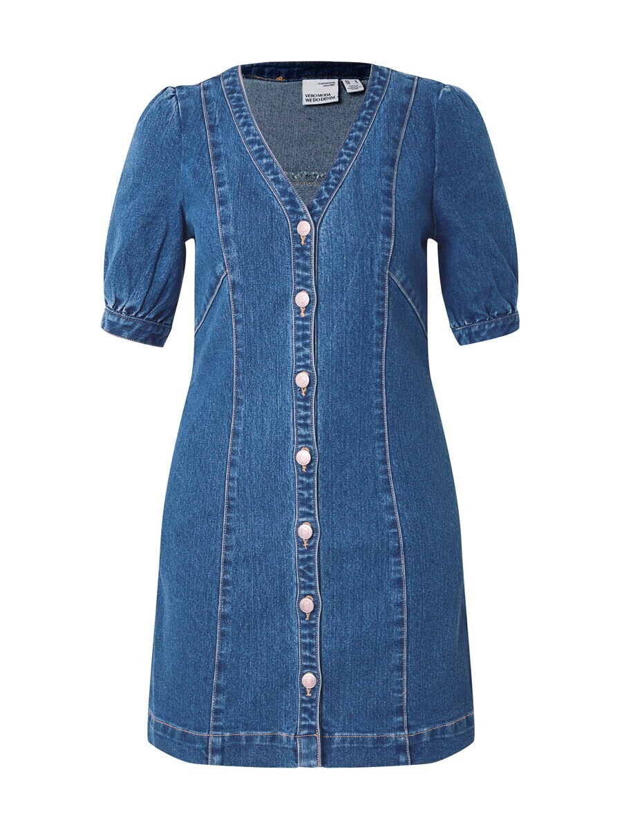 Платье рубашка VERO MODA Shirt Dress MELODY, синий деним 
Платье рубашка VERO MODA Shirt Dress MELODY, синий деним