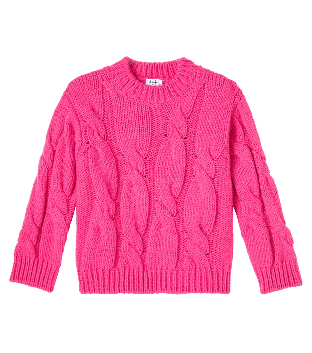 Свитер косой вязки Il Gufo, фуксия
Свитер косой вязки Il Gufo, фуксия