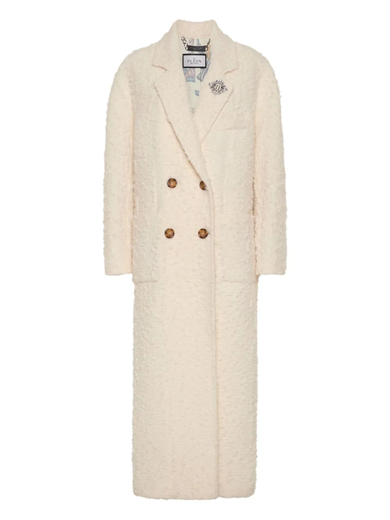 Philipp Plein двубортное пальто, нейтральный
Philipp Plein двубортное пальто, нейтральный