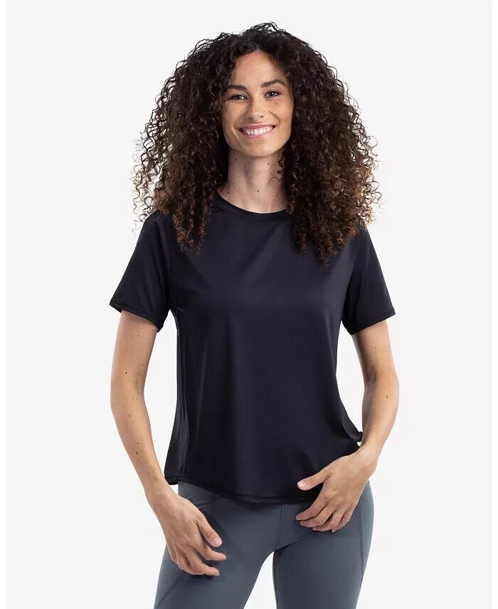 Женская солнцезащитная футболка UPF 50+ с короткими рукавами BloqUV, черный 
Женская солнцезащитная футболка UPF 50+ с короткими рукавами BloqUV, черный