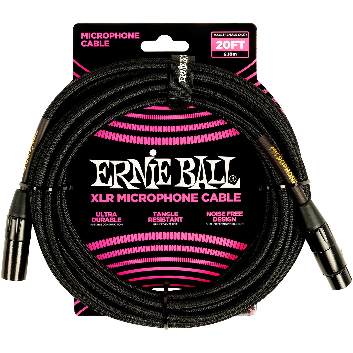 Микрофонный кабель Ernie Ball с оплеткой XLR, 20 футов, черный
Микрофонный кабель Ernie Ball с оплеткой XLR, 20 футов, черный