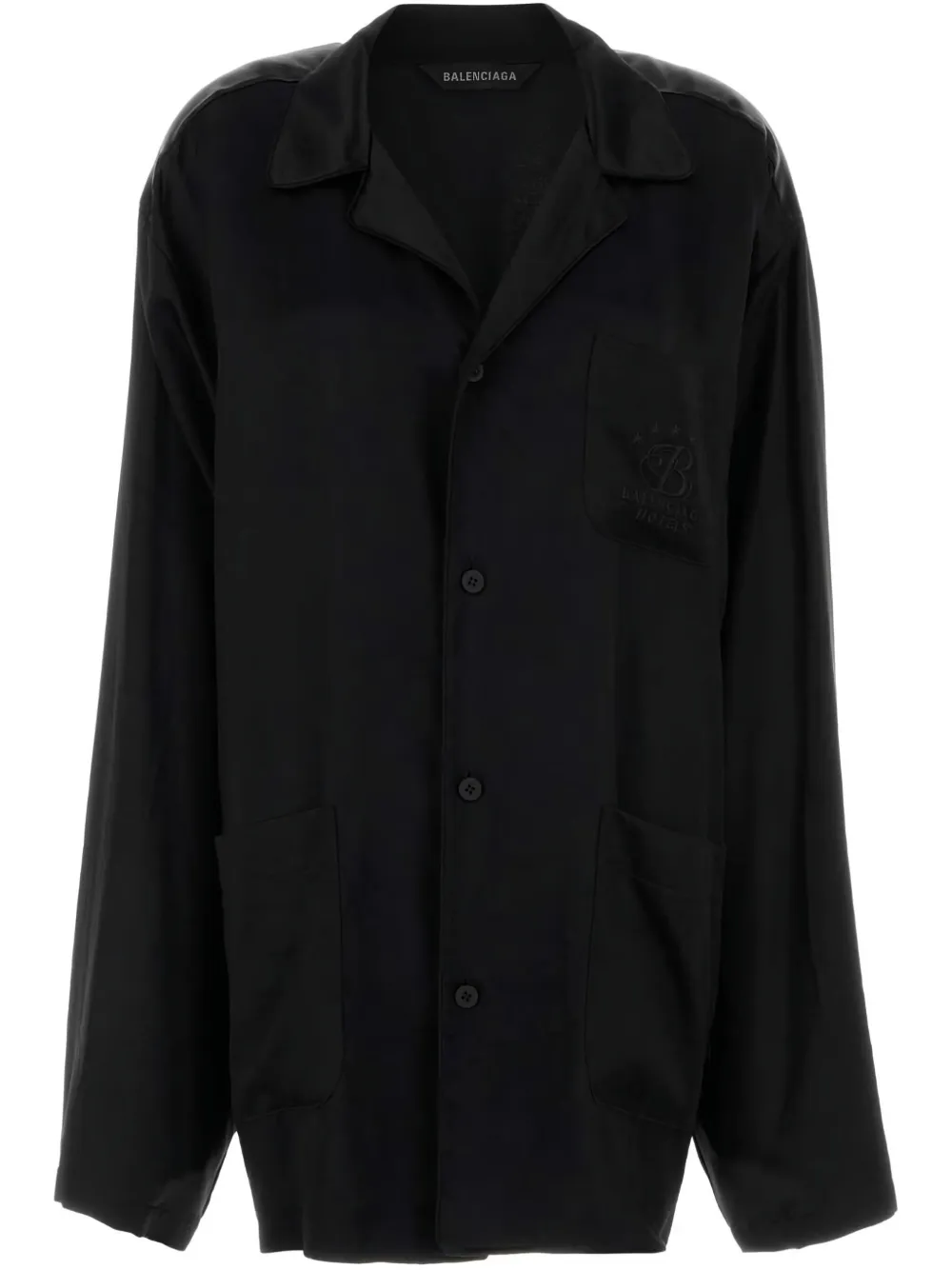 Атласная рубашка BALENCIAGA, черный
Атласная рубашка BALENCIAGA, черный