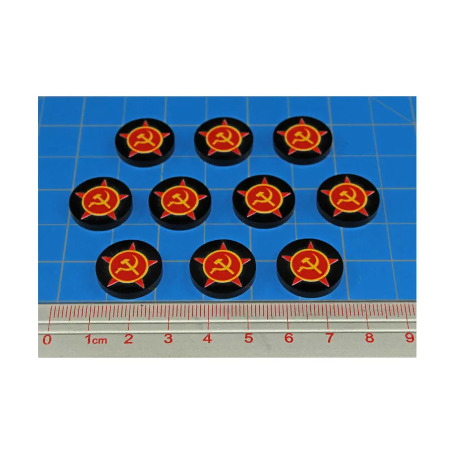 Премиальные печатные жетоны фракций времен Второй мировой войны — коммунистический символ Советского Союза, Token Sets - WWII Factions & Flags
Премиальные печатные жетоны фракций времен Второй мировой войны — коммунистический символ Советского Союза, Token Sets - WWII Factions & Flags