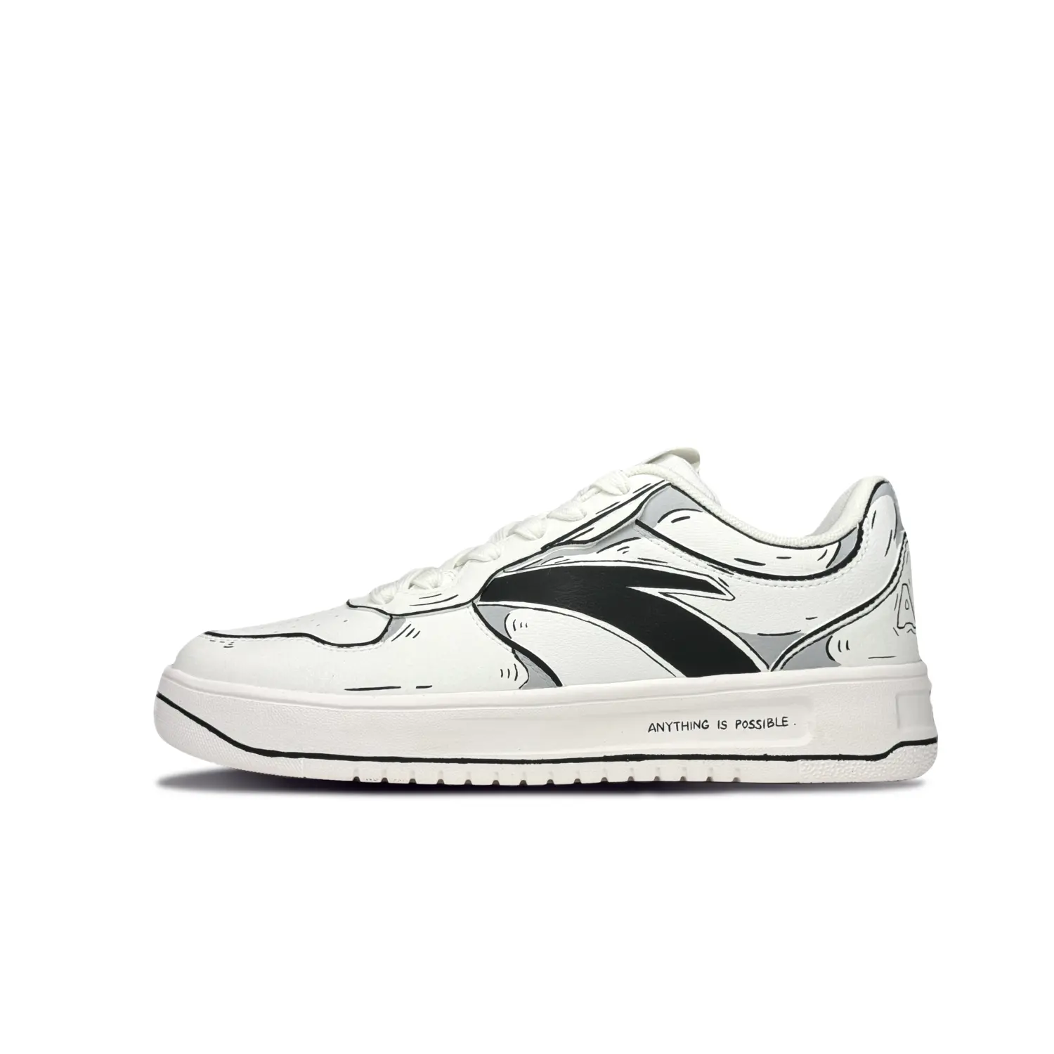 Кроссовки ANTA Life Collection Skateboarding Shoes Men Low-top Black/White/Gray, белый
Кроссовки ANTA Life Collection Skateboarding Shoes Men Low-top Black/White/Gray, белый