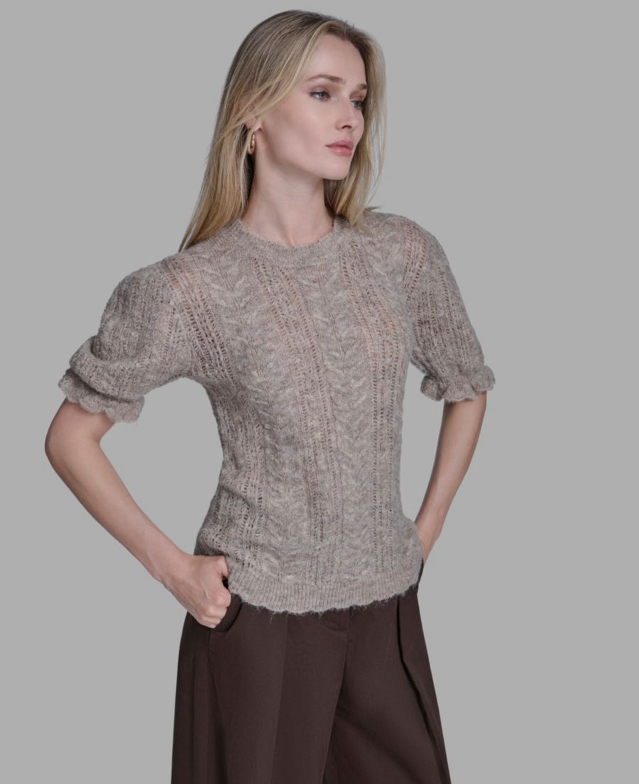 Женский свитер с коротким рукавом и круглым вырезом BCBG, Heather Oatmeal
Женский свитер с коротким рукавом и круглым вырезом BCBG, Heather Oatmeal