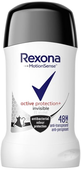 Стик-антиперспирант, 40 мл Rexona, Active Protection+ Invisible
Стик-антиперспирант, 40 мл Rexona, Active Protection+ Invisible