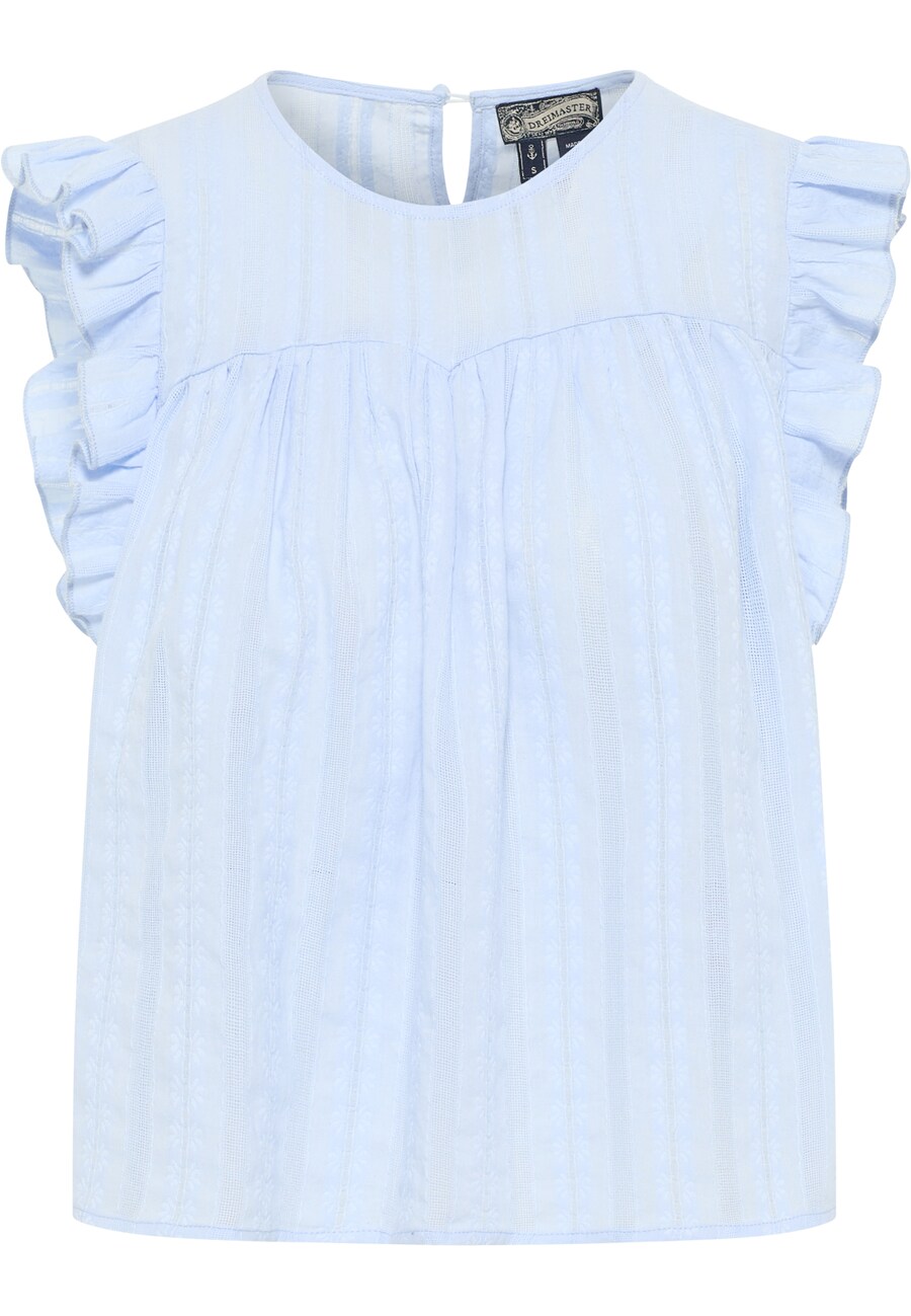 Блуза DreiMaster Vintage, светло-синий 
Блуза DreiMaster Vintage, светло-синий