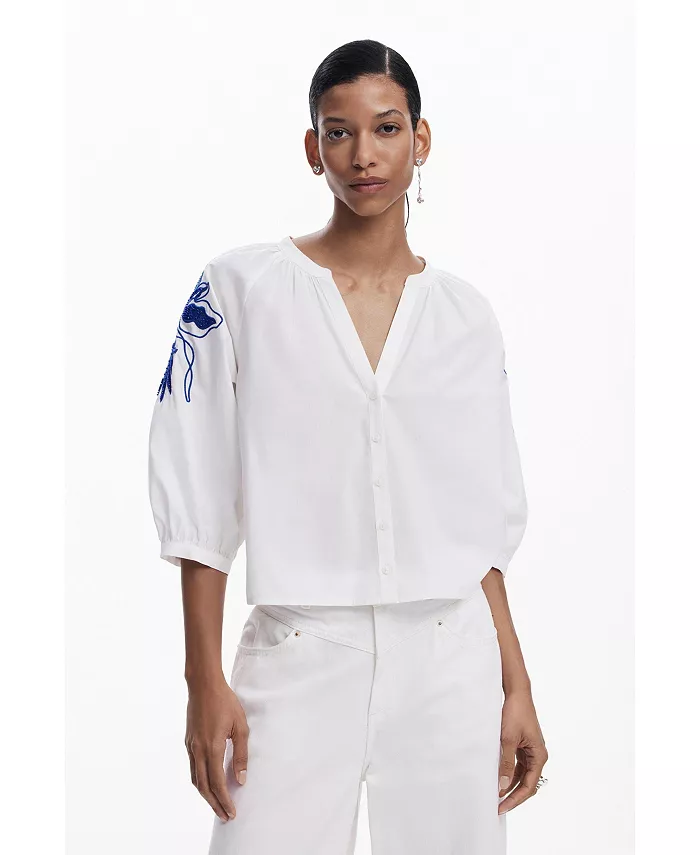 Женская крестьянская блуза Desigual, белый
Женская крестьянская блуза Desigual, белый