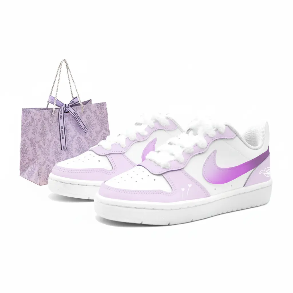 Nike Кроссовки Court Borough Velvet Purple Taro, Kung Fu Rabbit Leather Slip Resistant Cushioning Abrasion Resistant Low top
Nike Кроссовки Court Borough Velvet Purple Taro, Kung Fu Rabbit Leather Slip Resistant Cushioning Abrasion Resistant Low top