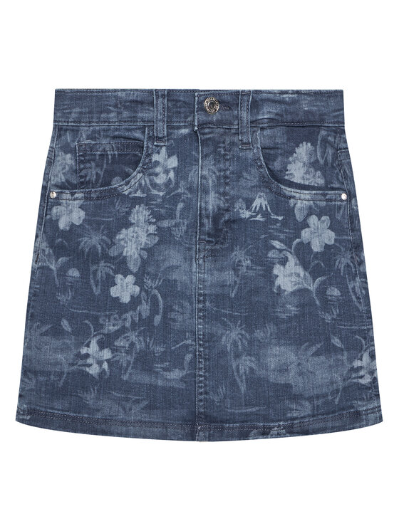 Джинсовая юбка обычного кроя J5GD06 D52V0 Guess, синий 
Джинсовая юбка обычного кроя J5GD06 D52V0 Guess, синий